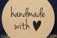Handmade With Love Stickers Handmade With Love Stickers
